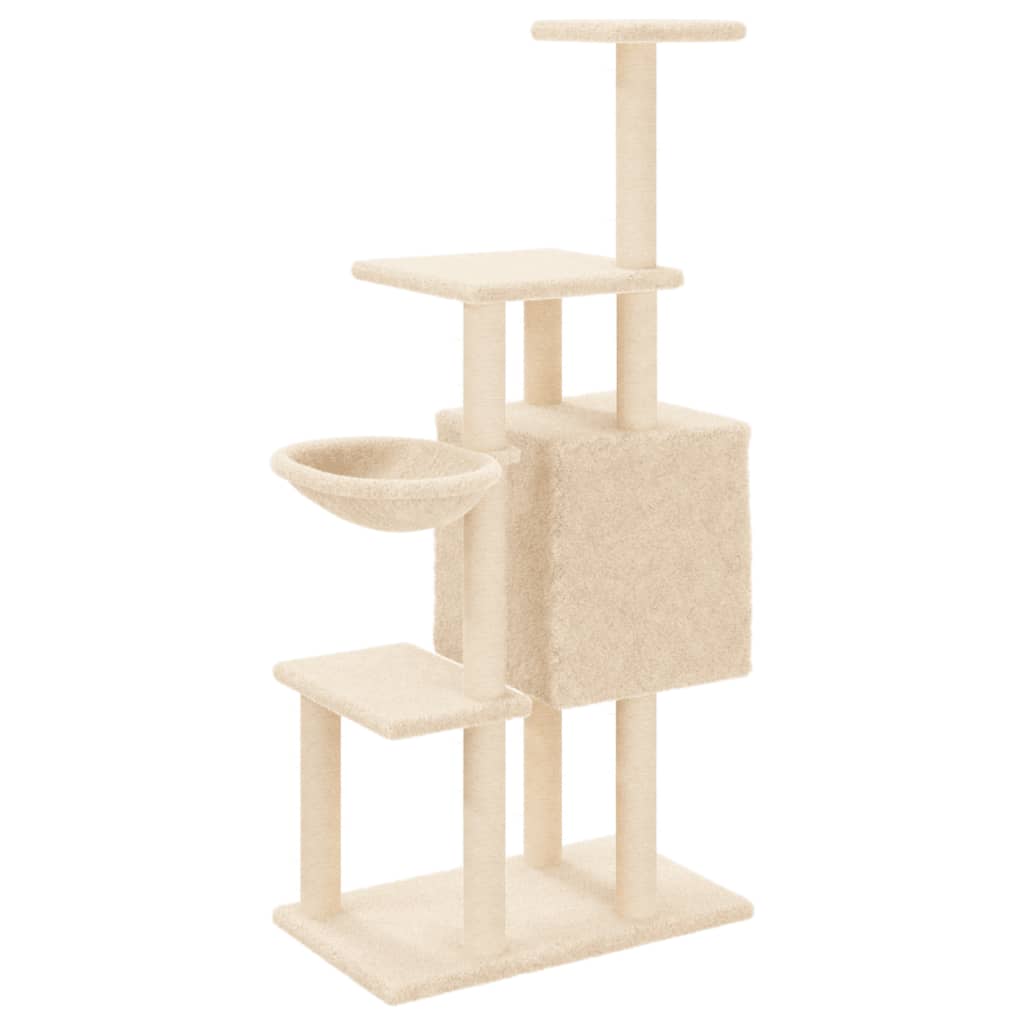 Meuble pour chat avec griffoirs en sisal 131 cm