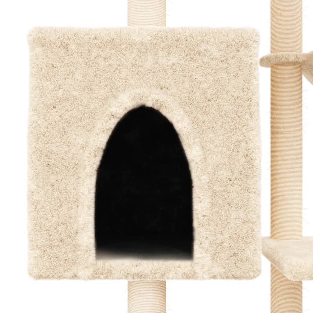 Meuble pour chat avec griffoirs en sisal 131 cm