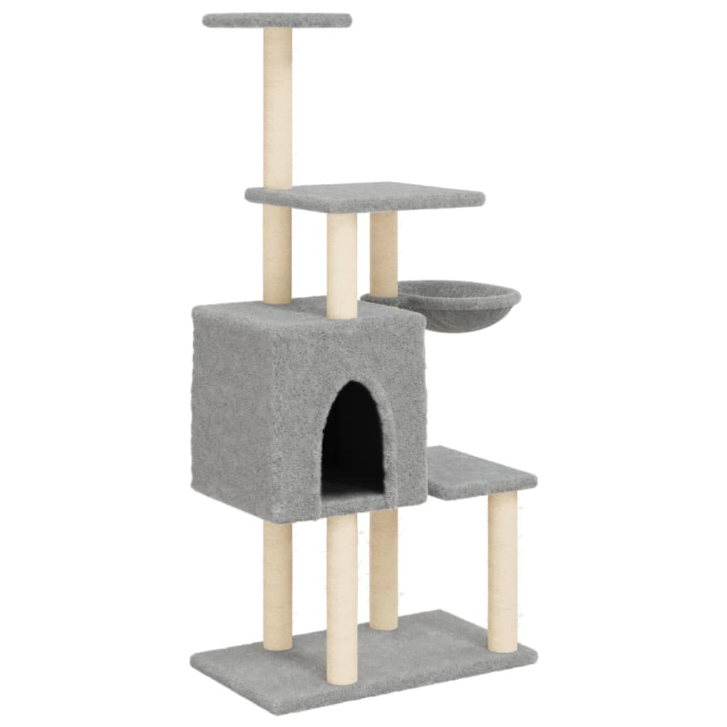 Meuble pour chat avec griffoirs en sisal 131 cm