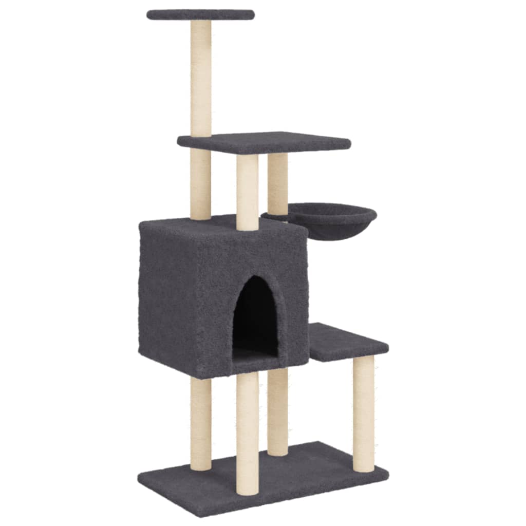 Meuble pour chat avec griffoirs en sisal 131 cm