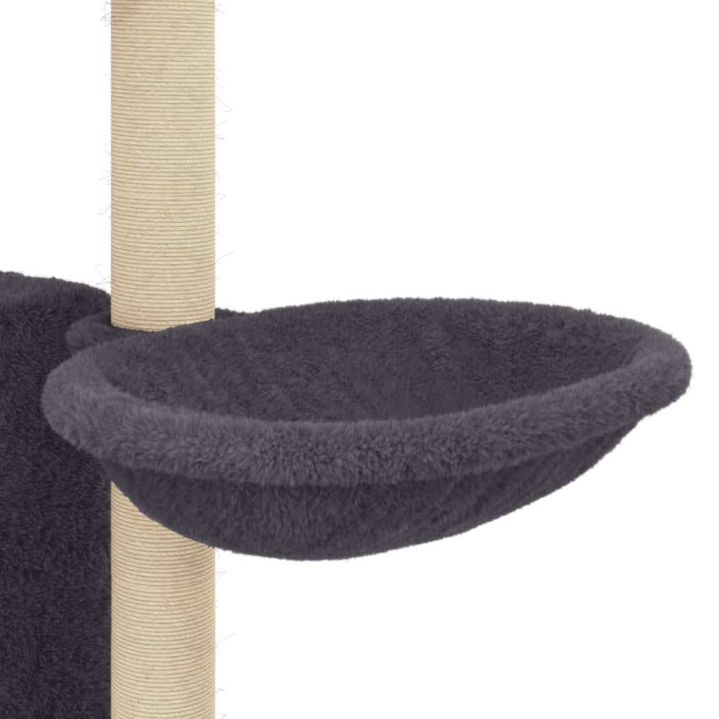 Kattenmeubel met sisal krabpalen 131 cm