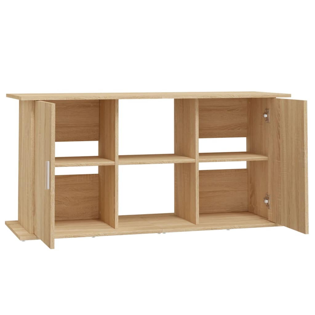 Aquariumstandaard 101x41x58 cm bewerkt hout eikenkleurig