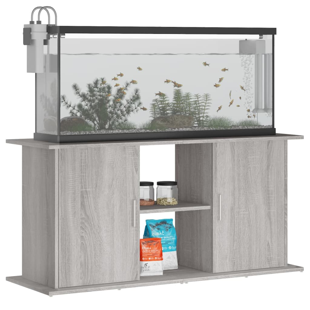 Aquariumstandaard 101x41x58 cm bewerkt hout eikenkleurig