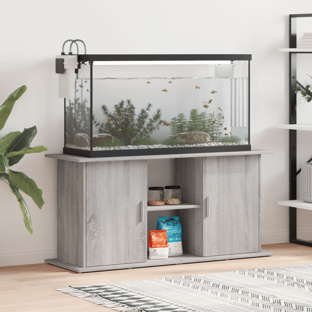 Aquariumstandaard 101x41x58 cm bewerkt hout eikenkleurig