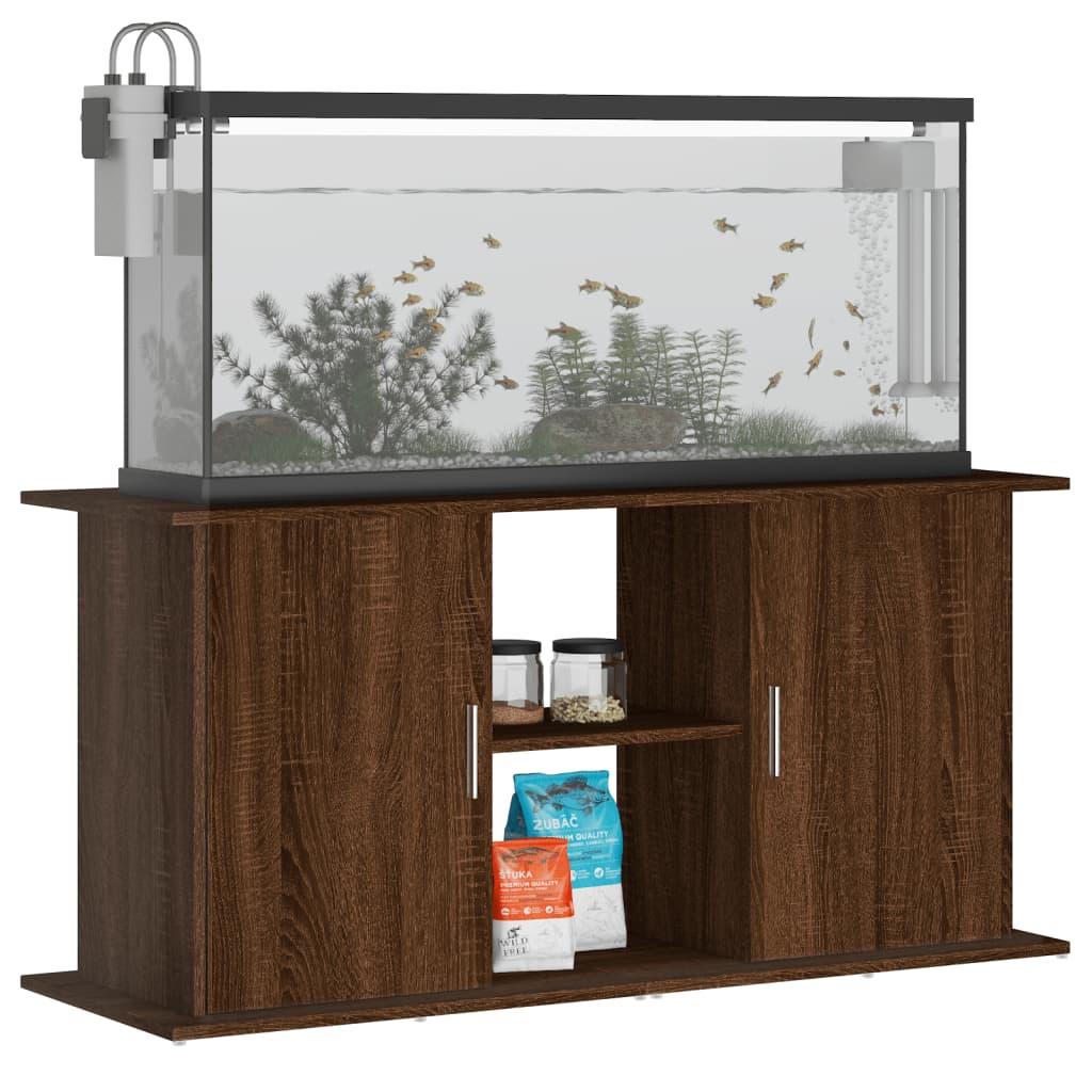 Aquariumstandaard 101x41x58 cm bewerkt hout eikenkleurig