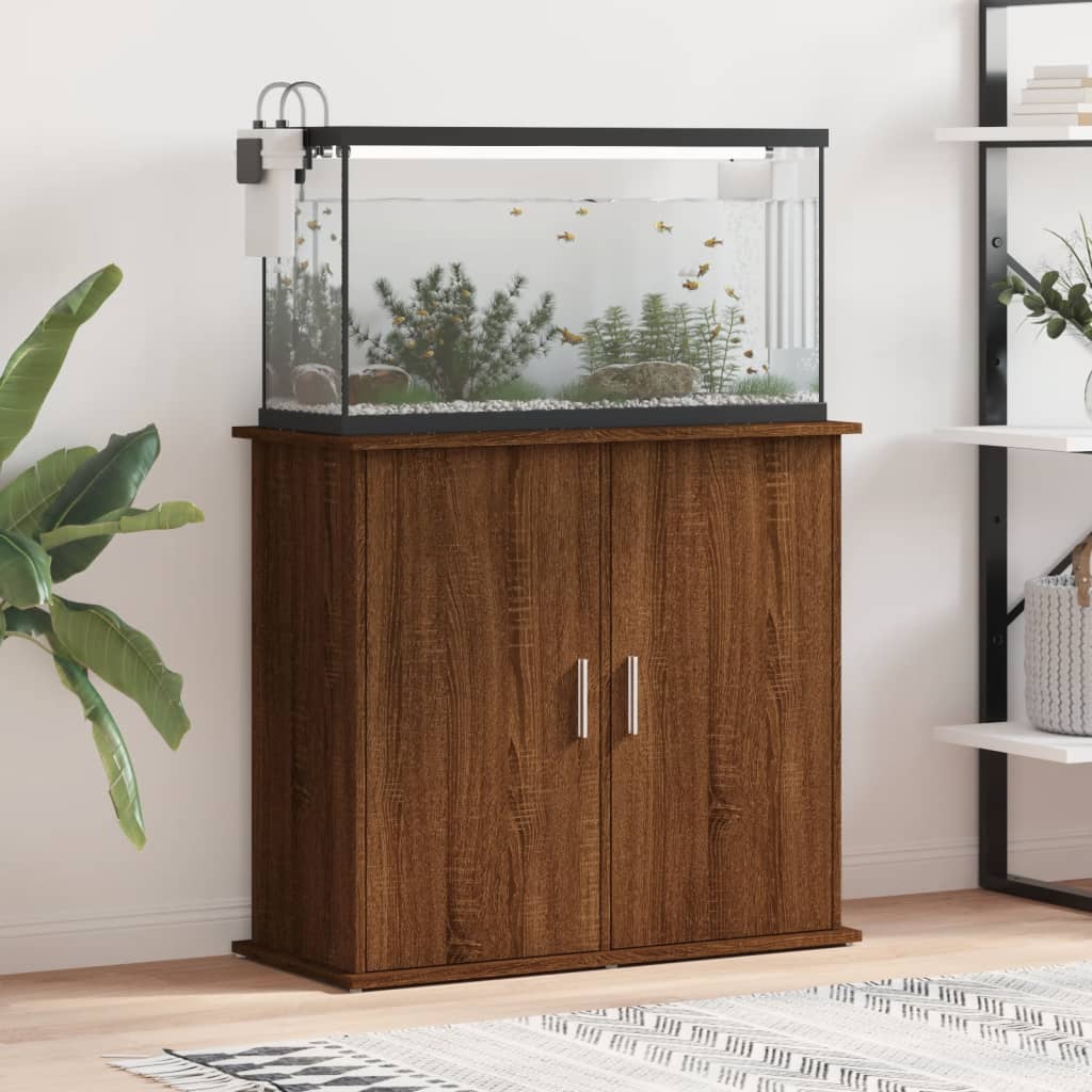 Aquariumstandaard 81x36x73 cm bewerkt hout