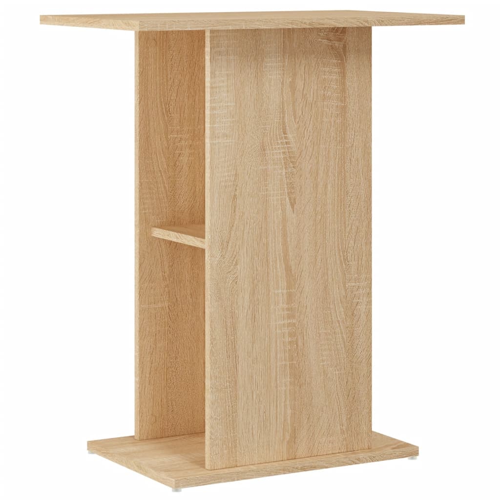 Aquariumstandaard 60,5x36x72,5 cm bewerkt hout gerookt eiken