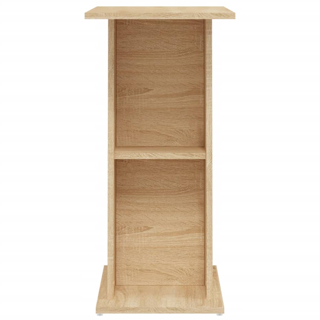 Aquariumstandaard 60,5x36x72,5 cm bewerkt hout gerookt eiken