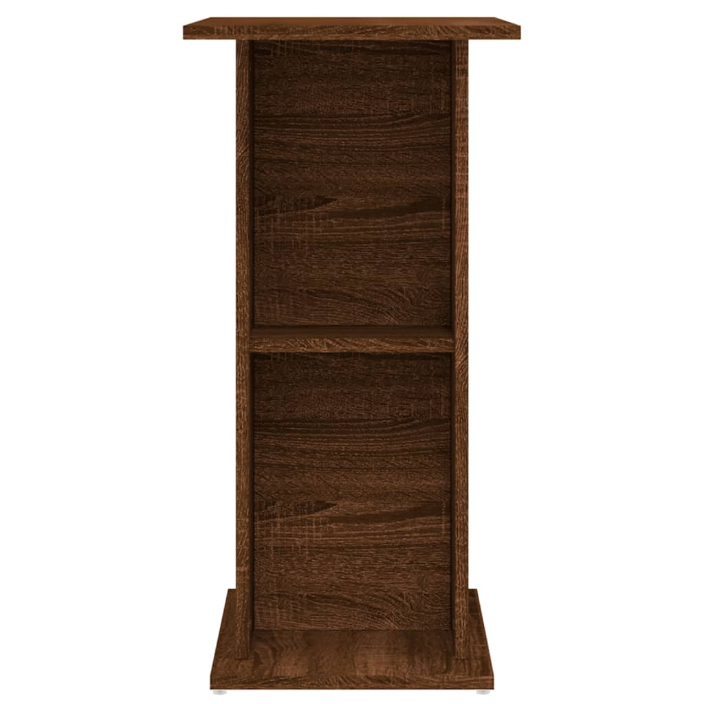 Aquariumstandaard 60,5x36x72,5 cm bewerkt hout gerookt eiken