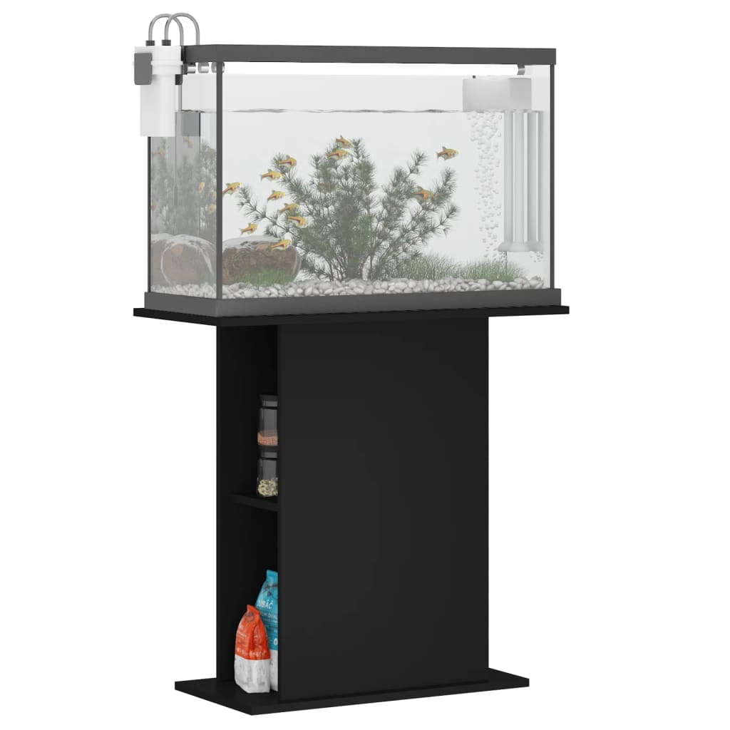 Support pour aquarium 60,5x36x72,5 cm en dérivé du bois