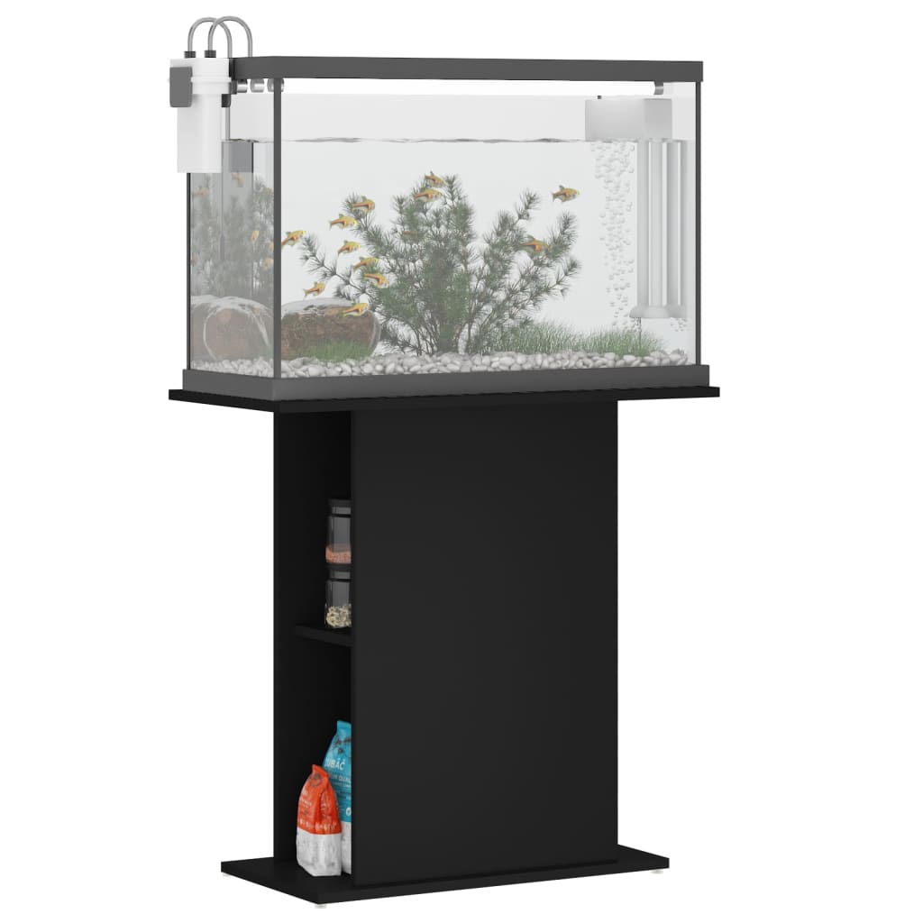 Aquariumstandaard 60,5x36x72,5 cm bewerkt hout gerookt eiken