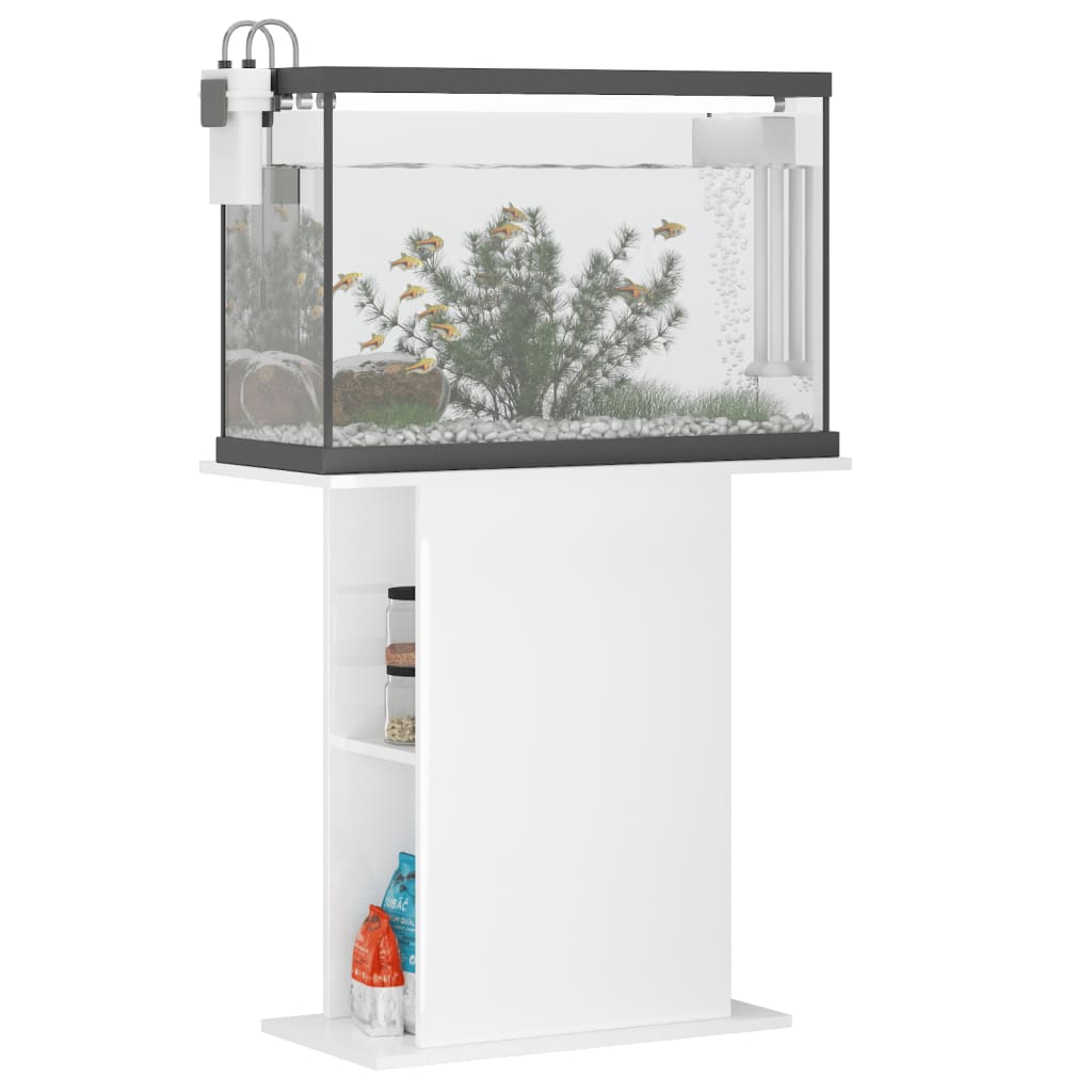 Support pour aquarium 60,5x36x72,5 cm en dérivé du bois