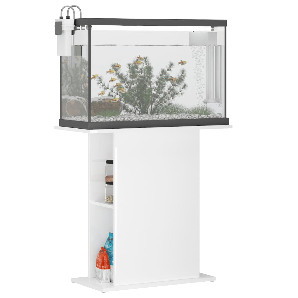 Aquariumstandaard 60,5x36x72,5 cm bewerkt hout gerookt eiken