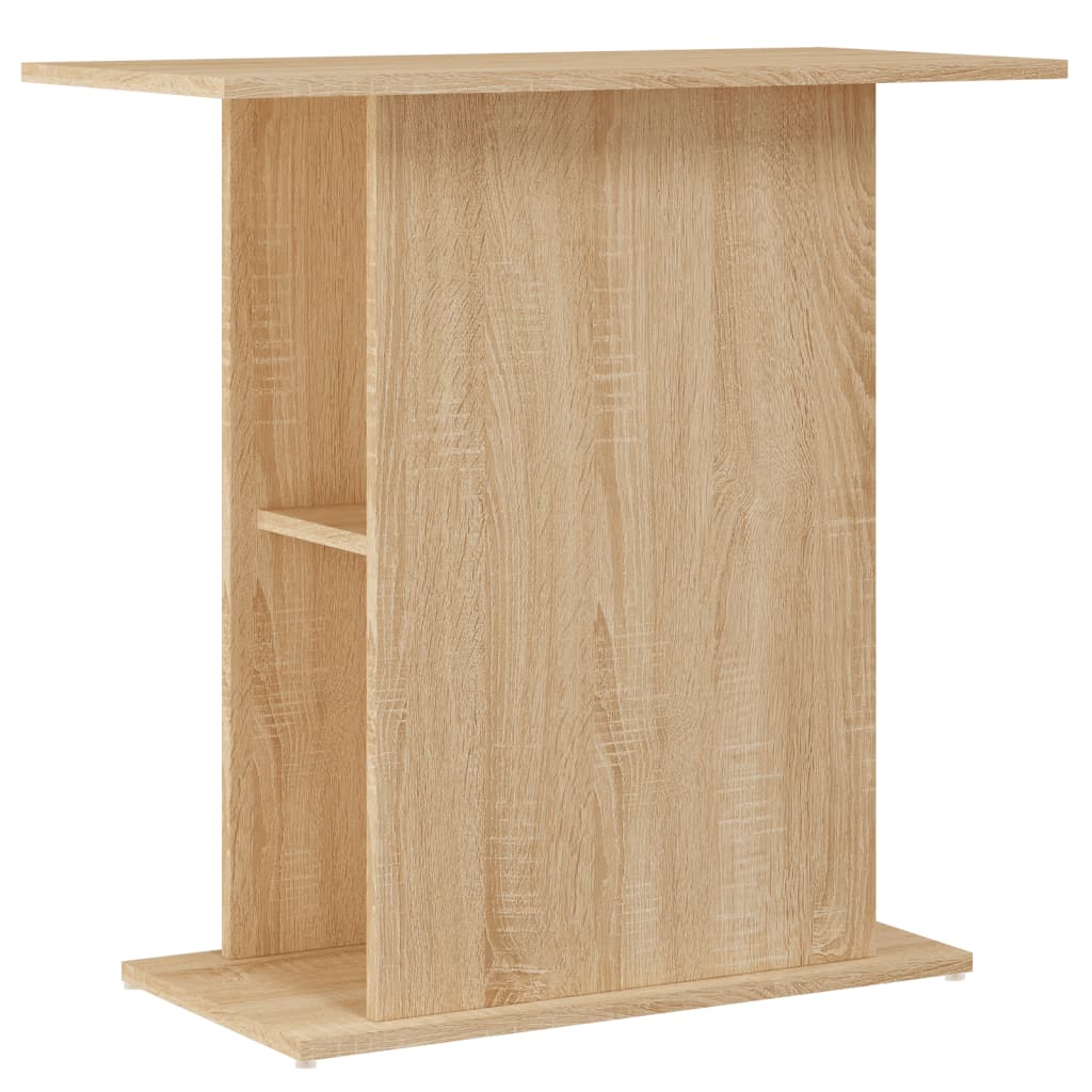 Aquariumstandaard 60,5x36x72,5 cm bewerkt hout gerookt eiken