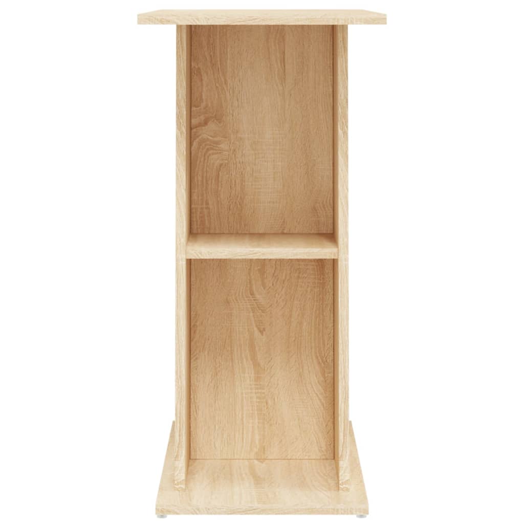 Aquariumstandaard 60,5x36x72,5 cm bewerkt hout gerookt eiken