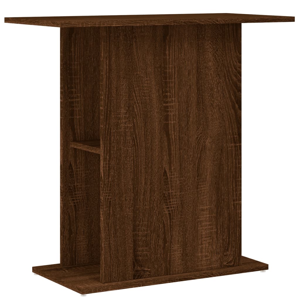 Aquariumstandaard 60,5x36x72,5 cm bewerkt hout gerookt eiken