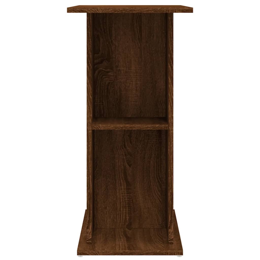 Aquariumstandaard 60,5x36x72,5 cm bewerkt hout gerookt eiken