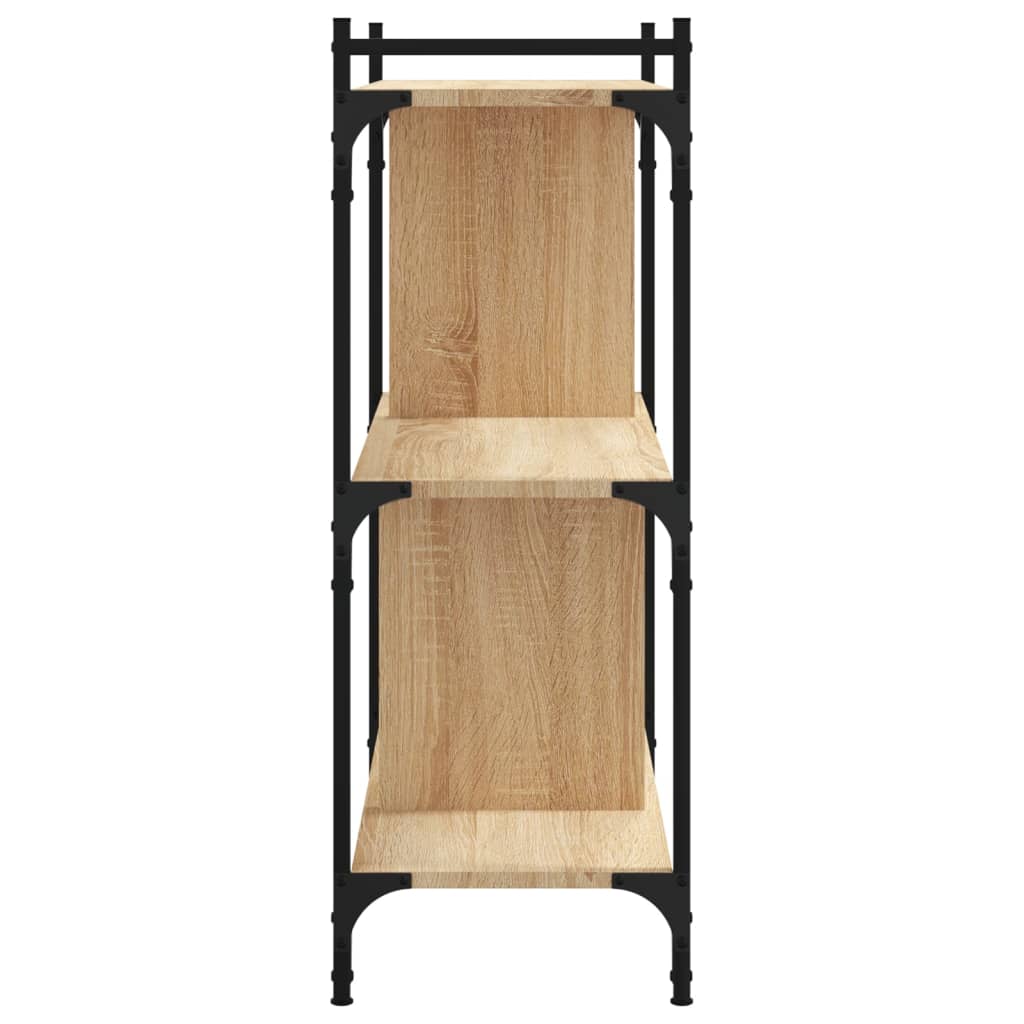 Boekenkast 5-laags 76x32x158 cm bewerkt hout