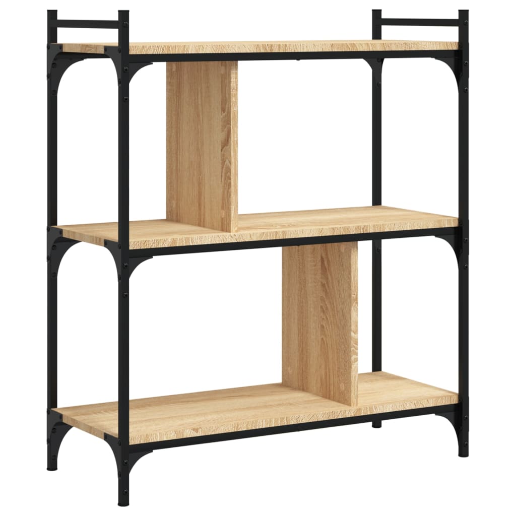 Boekenkast 5-laags 76x32x158 cm bewerkt hout