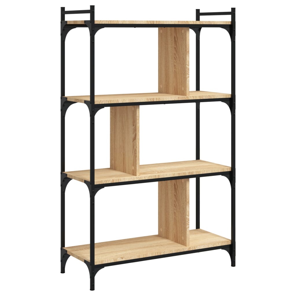 Boekenkast 5-laags 76x32x158 cm bewerkt hout