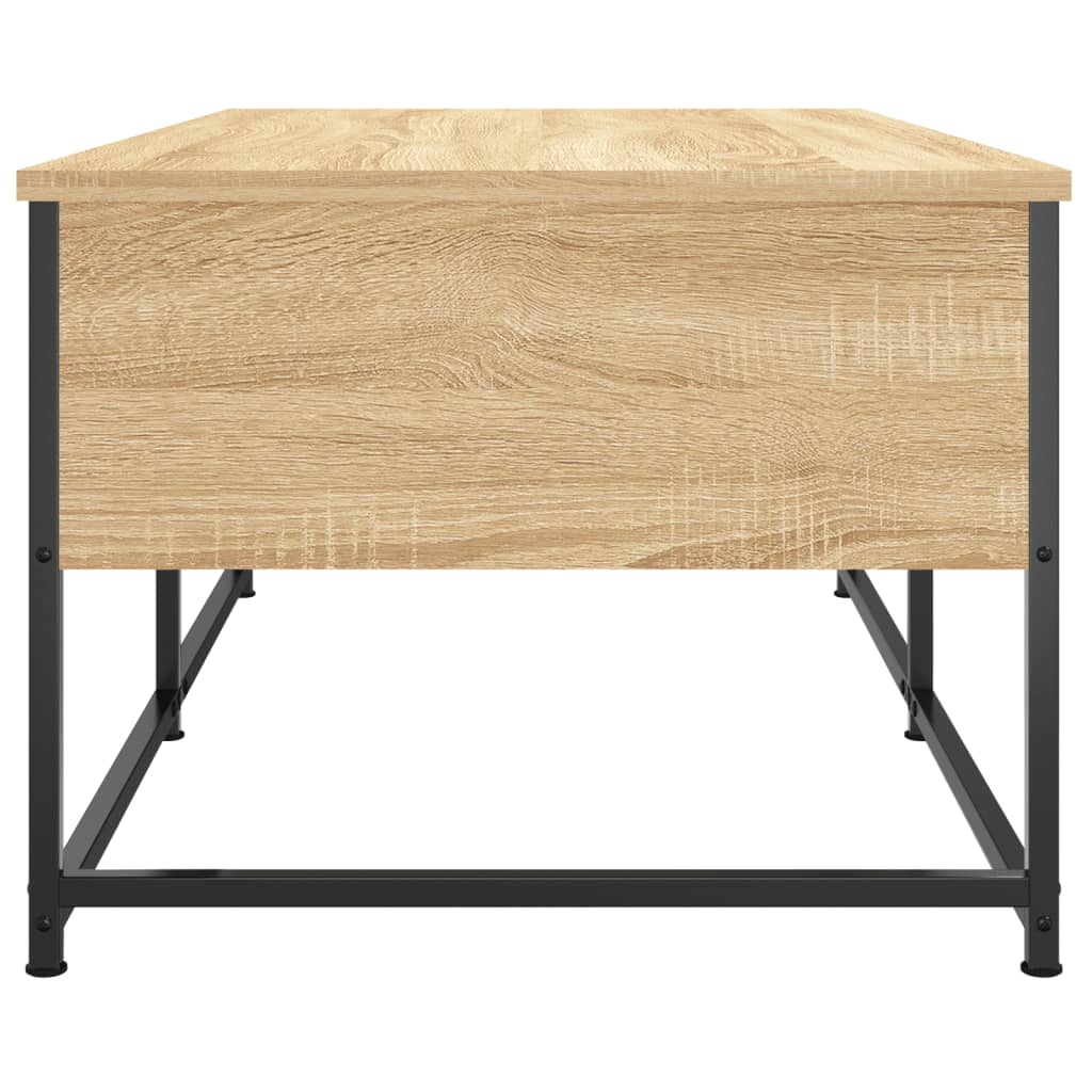 Salontafel 51x51x40 cm bewerkt hout eikenkleurig