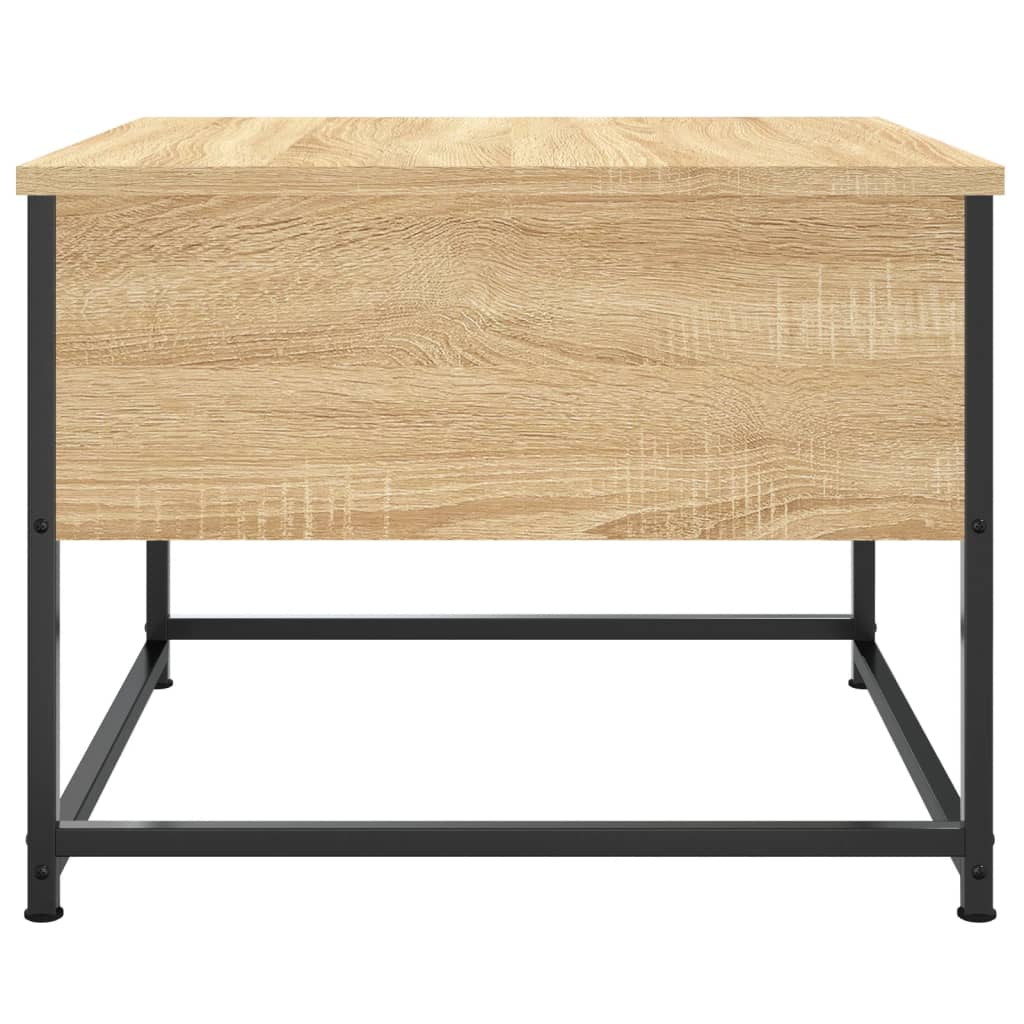 Salontafel 51x51x40 cm bewerkt hout eikenkleurig