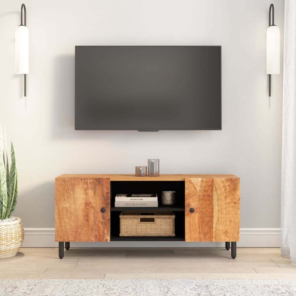 Tv-meubel 105x33x46 cm massief mangohout