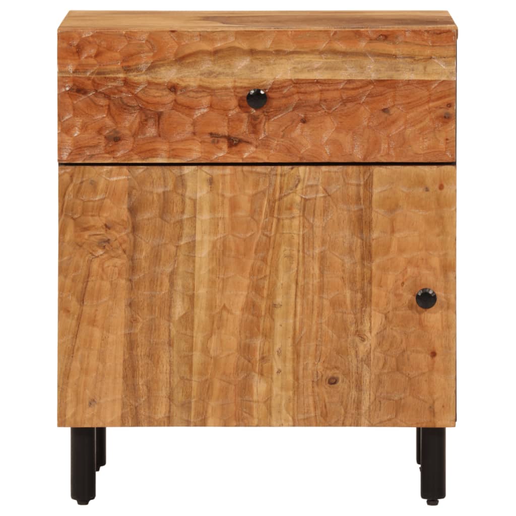 Table de chevet 50x33x60 cm en bois de manguier massif