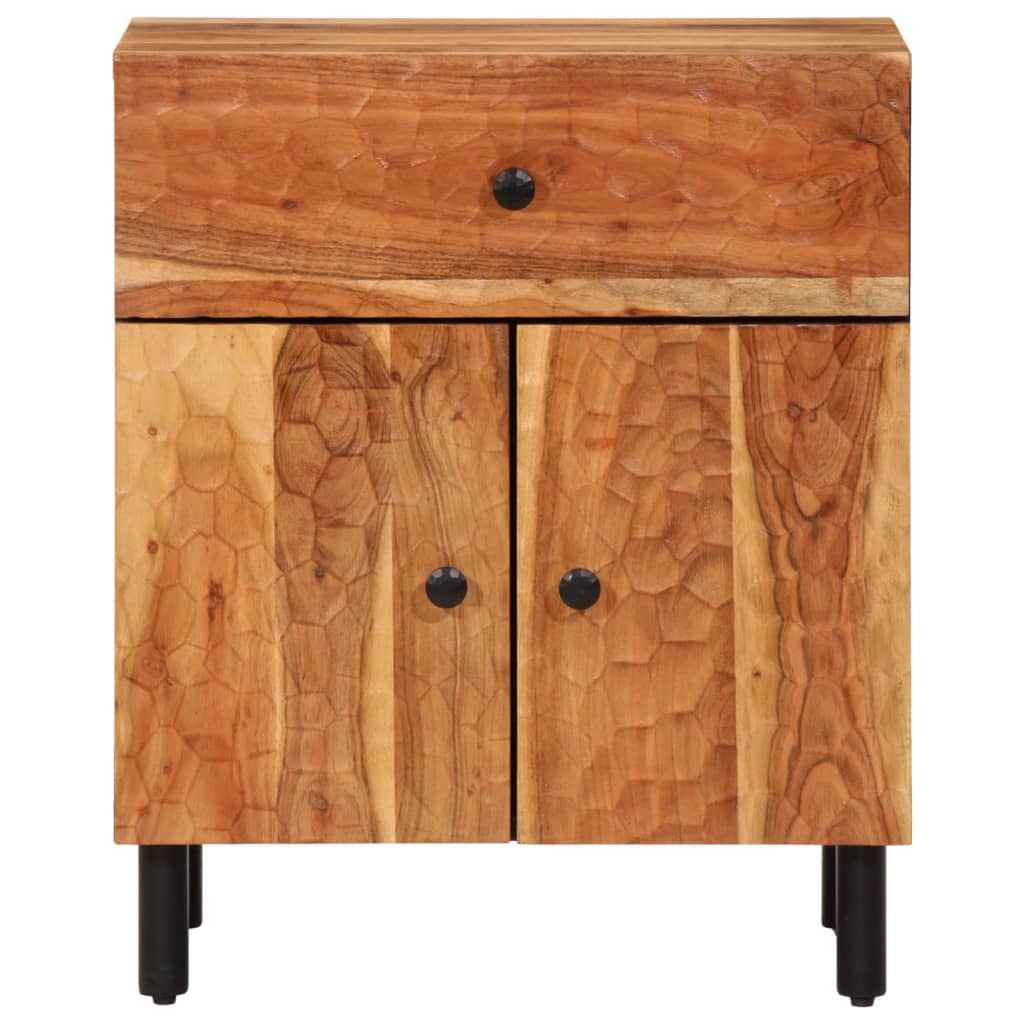 Table de chevet 50x33x60 cm en bois de manguier massif