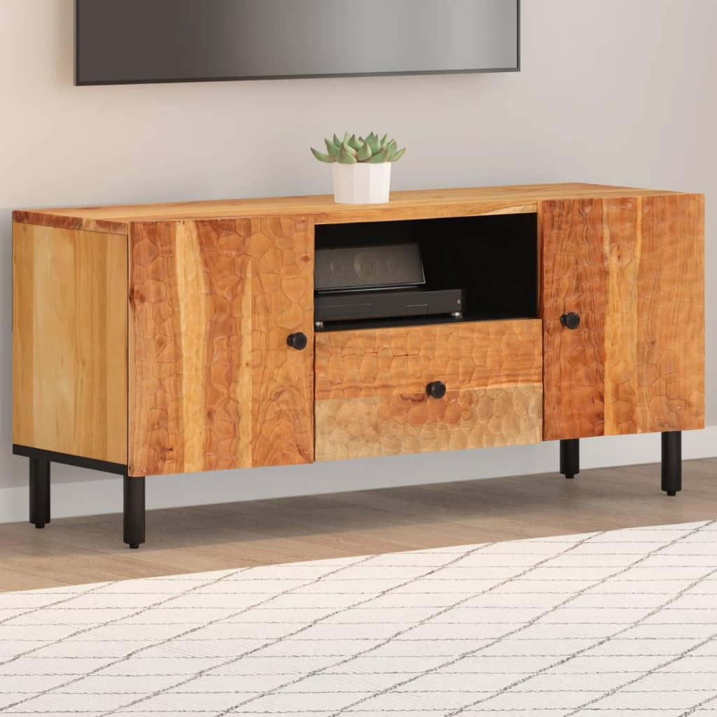 Tv-meubel 105x33x46cm massief mangohout