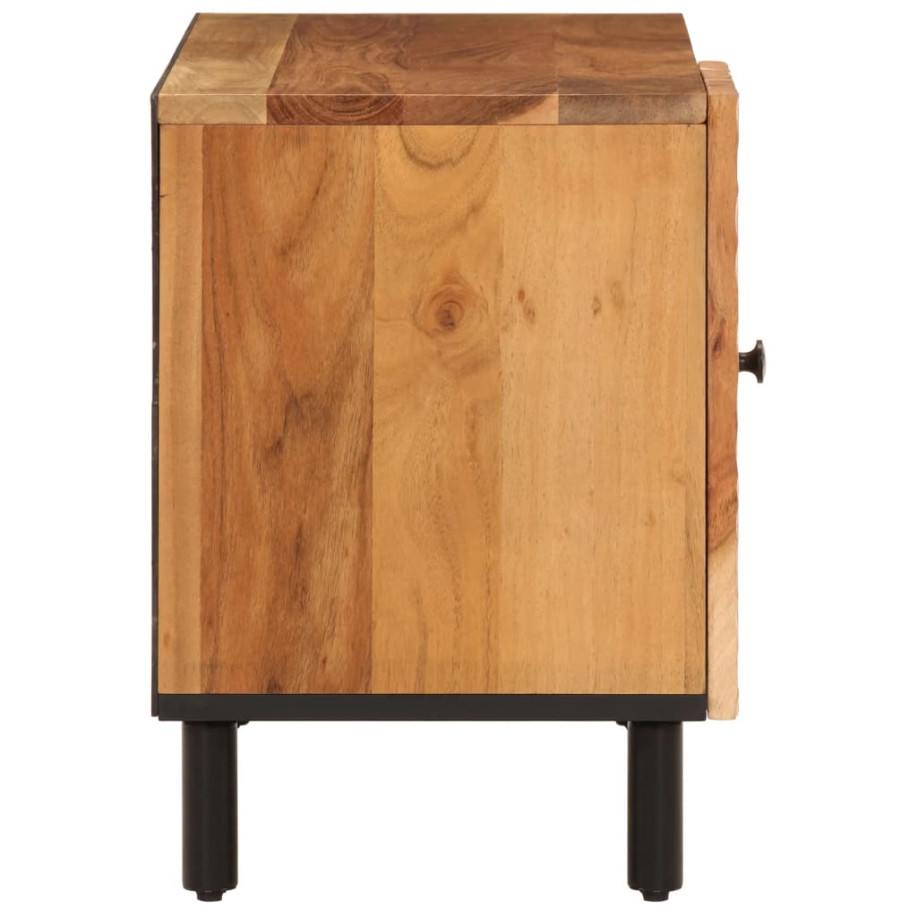 Meuble TV 80x33x46 cm en bois d'acacia massif