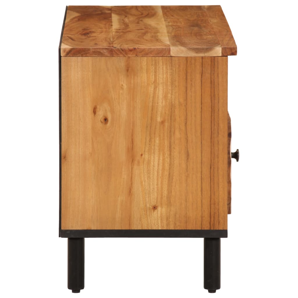 Meuble TV 100x33x46 cm en bois de manguier massif