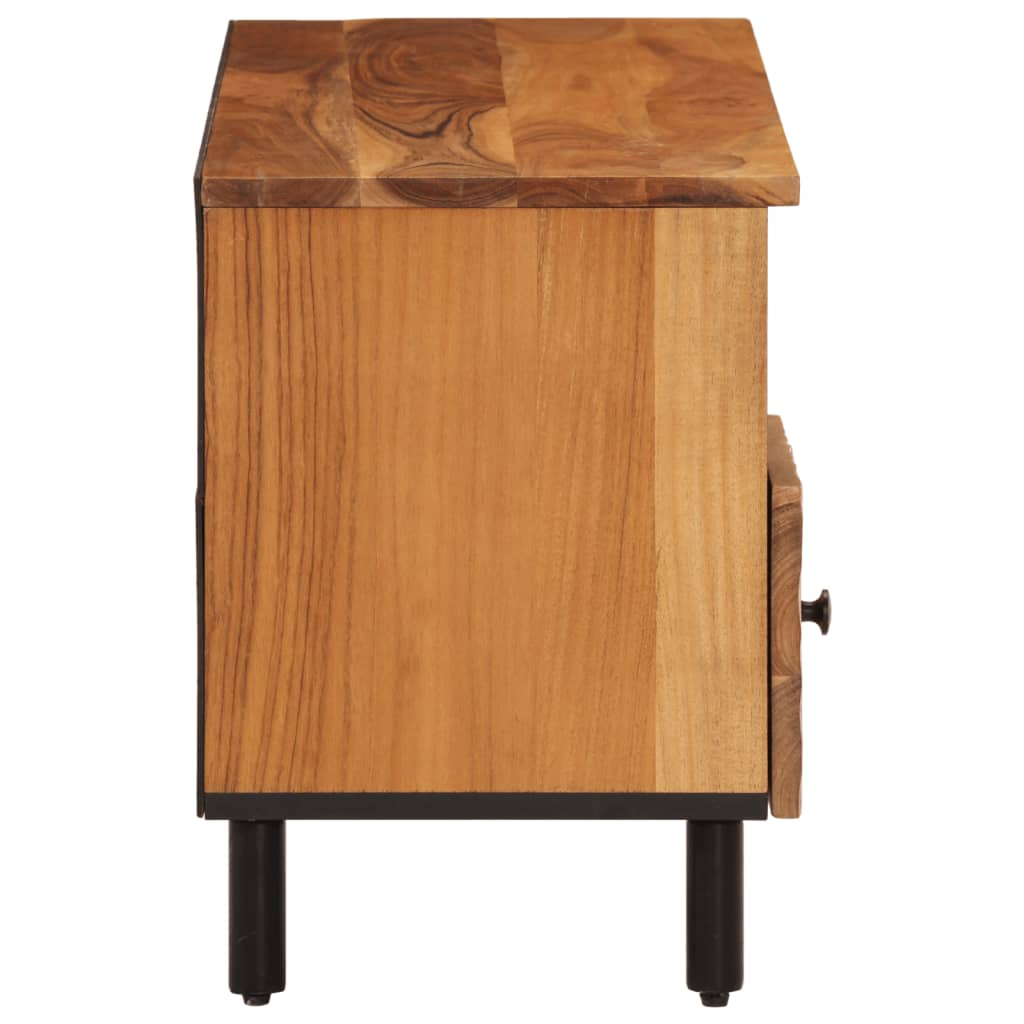 Meuble TV 100x33x46 cm en bois d'acacia massif