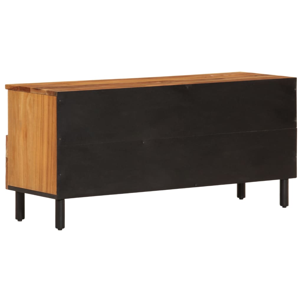 Meuble TV 100x33x46 cm en bois d'acacia massif