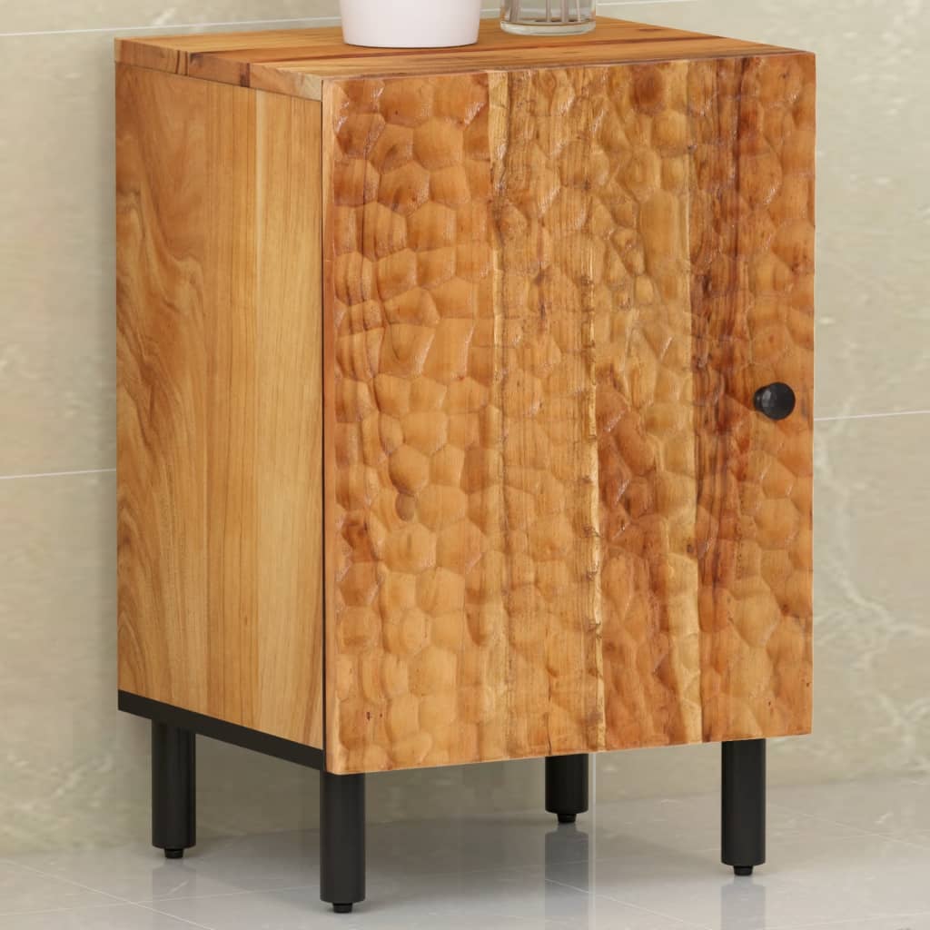 Meuble de salle de bain 38x33x58 cm en bois d'acacia massif