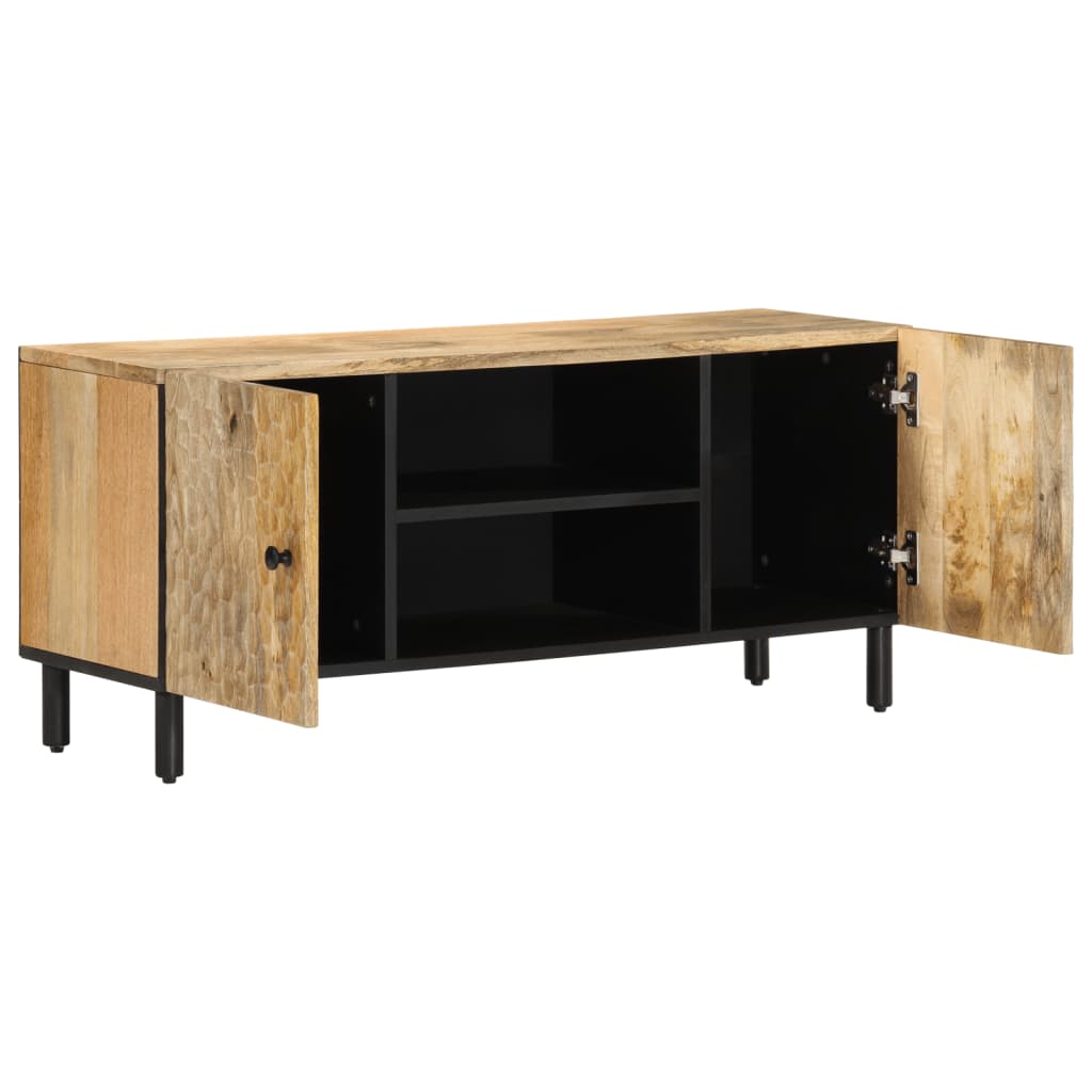 Meuble TV 105x33x46 cm en bois de manguier massif