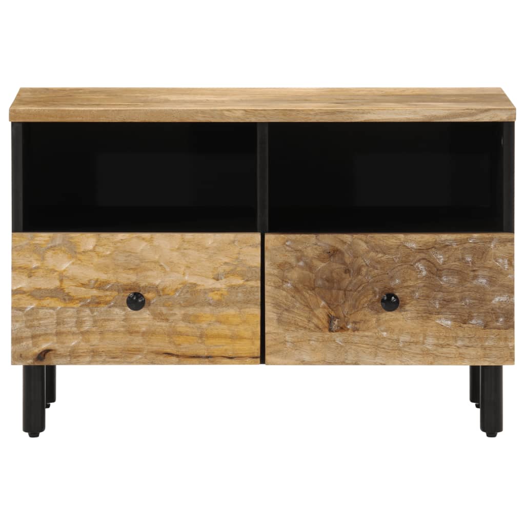 Meuble TV 70x33x46 cm en bois de manguier massif