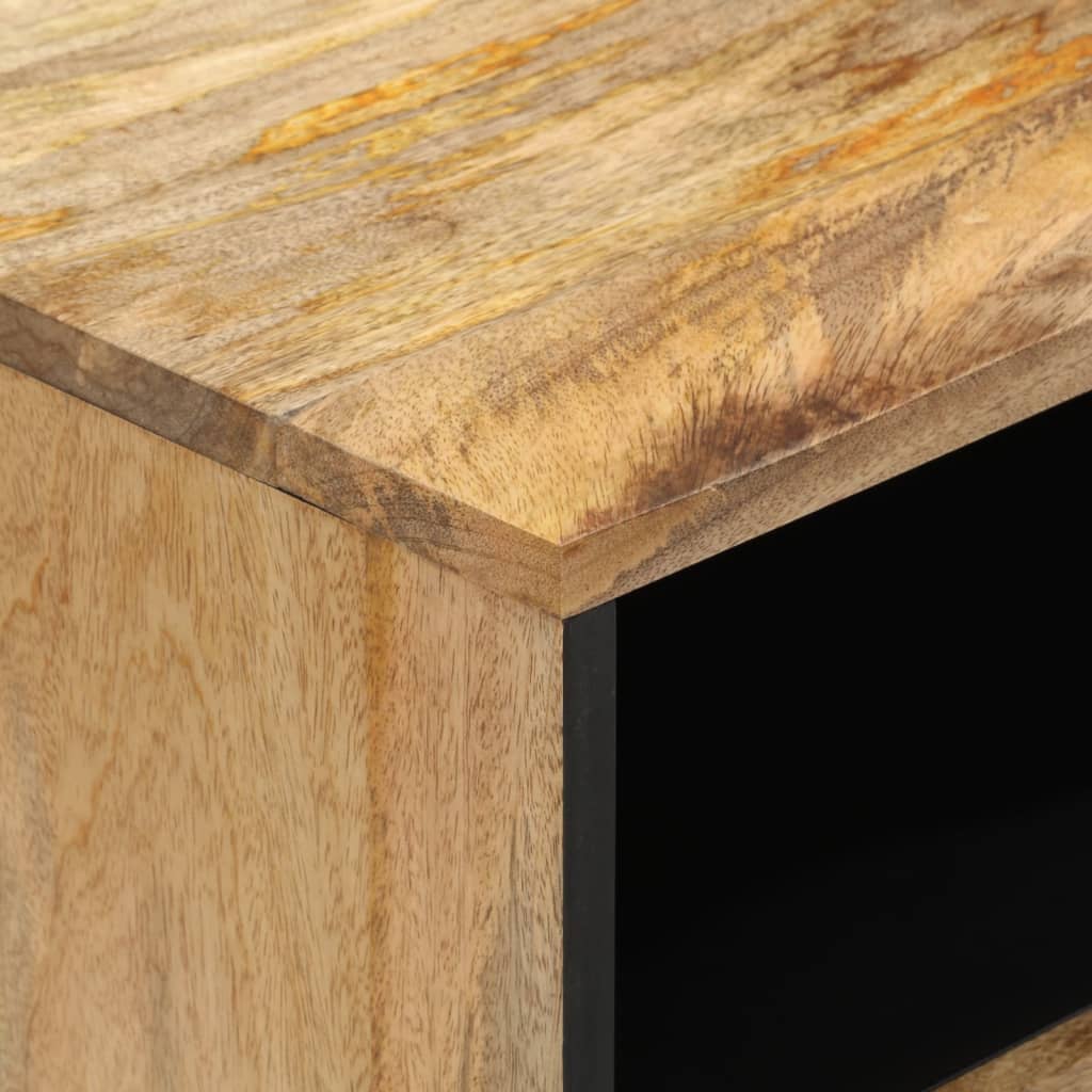 Table de chevet 50x33x60 cm en bois de manguier massif