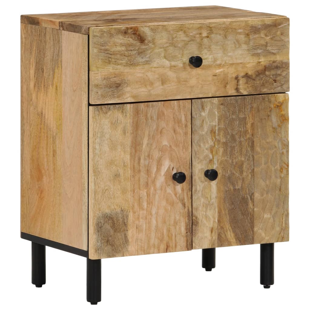 Table de chevet 50x33x60 cm en bois de manguier massif