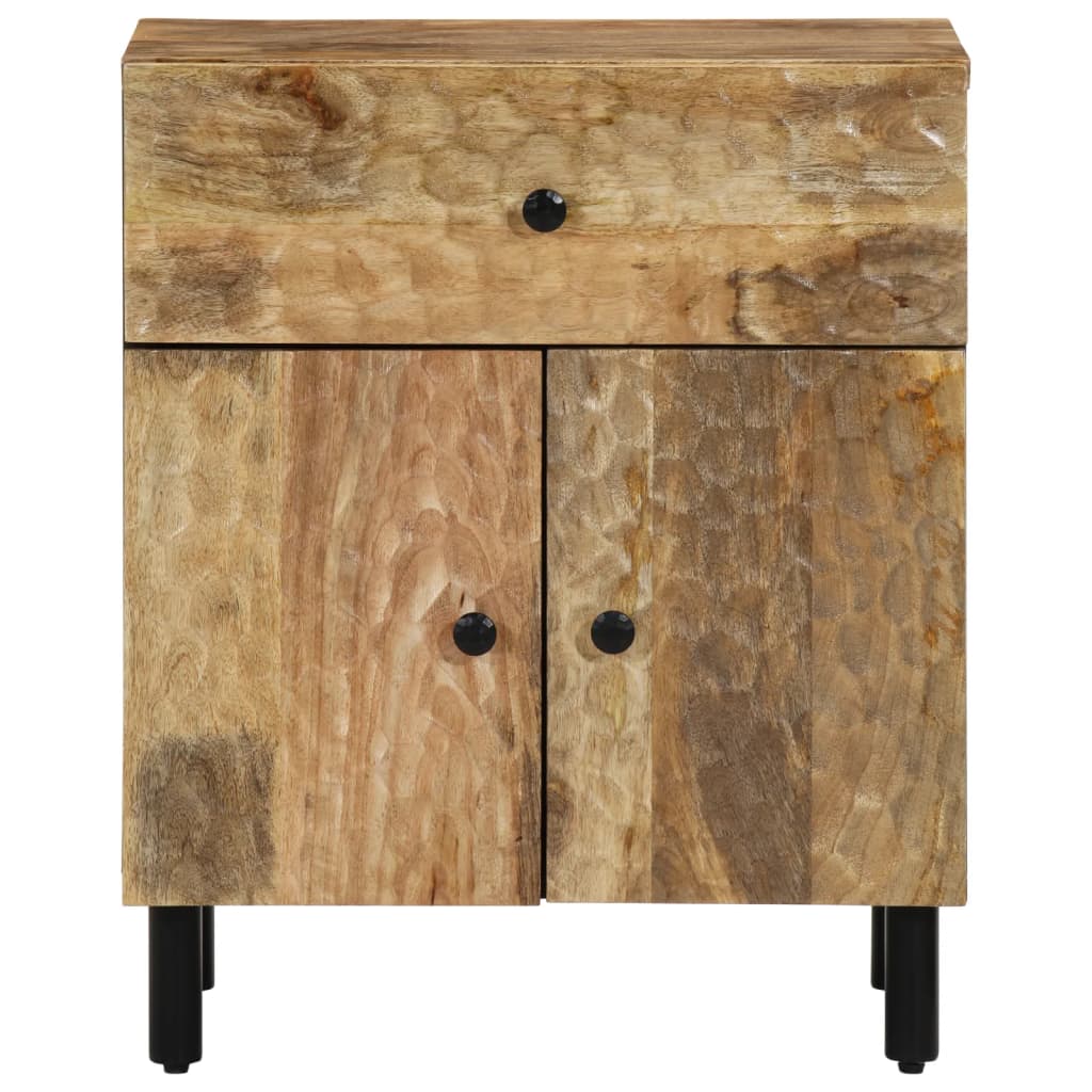 Table de chevet 50x33x60 cm en bois de manguier massif