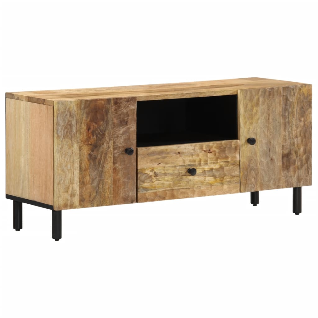 Meuble TV 105x33x46cm bois de manguier massif