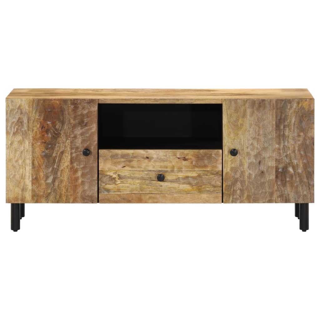 Meuble TV 105x33x46cm bois de manguier massif