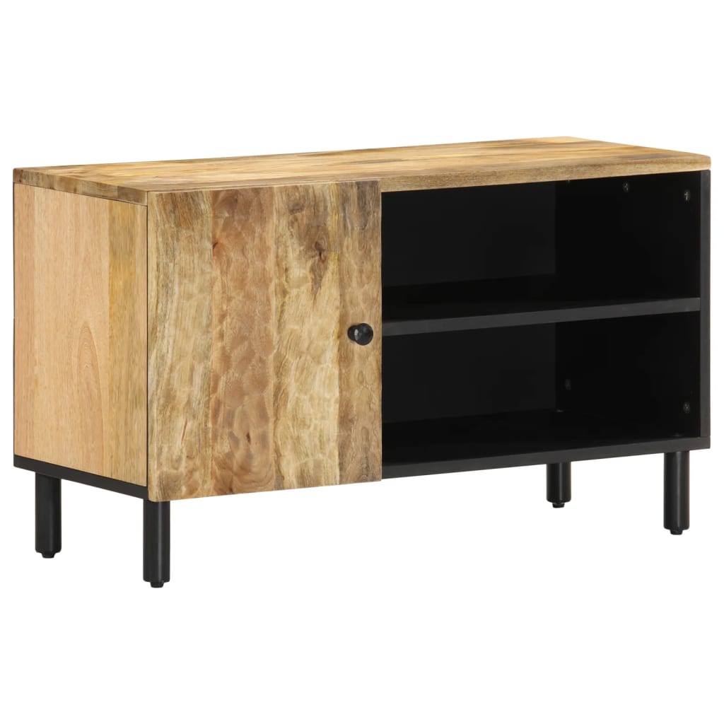 Meuble TV 80x33x46 cm en bois d'acacia massif