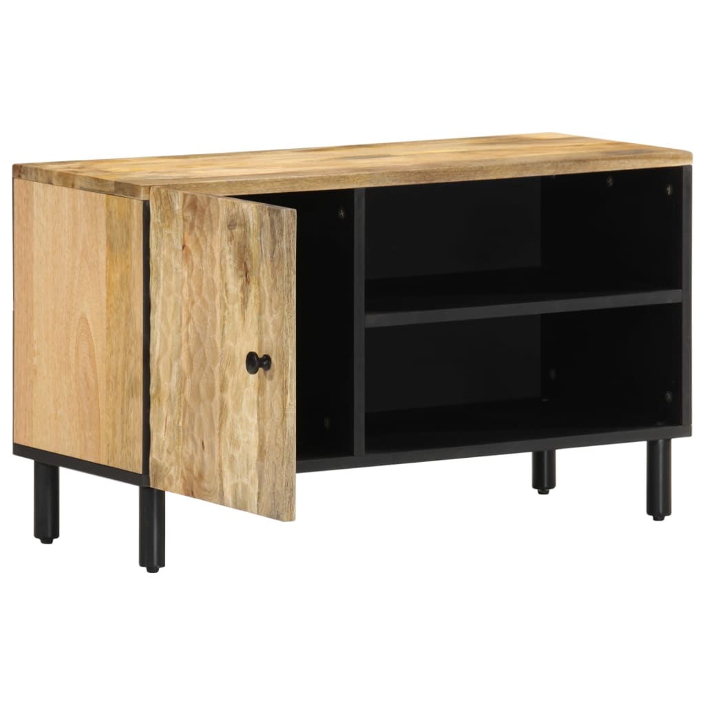 Meuble TV 80x33x46 cm en bois d'acacia massif