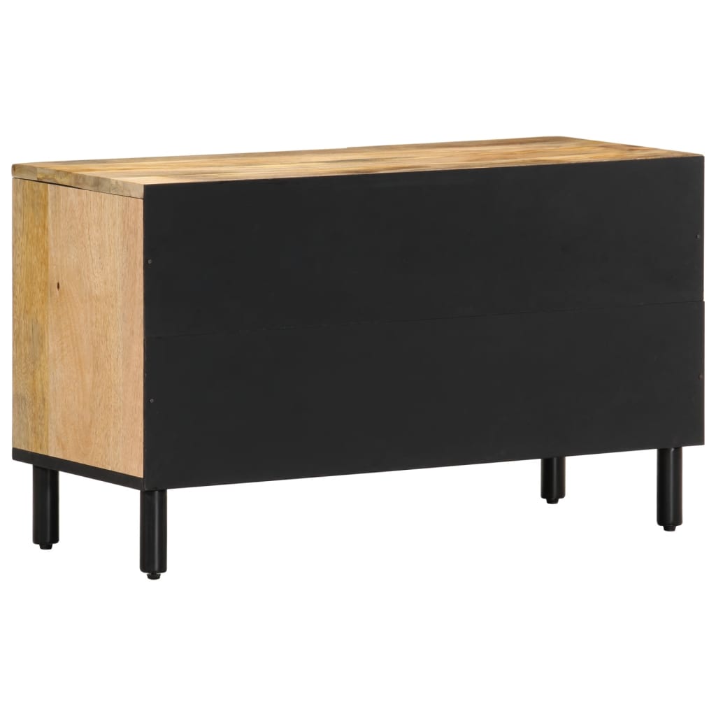 Meuble TV 80x33x46 cm en bois d'acacia massif