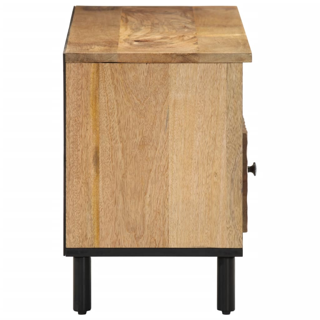 Meuble TV 100x33x46 cm en bois de manguier massif