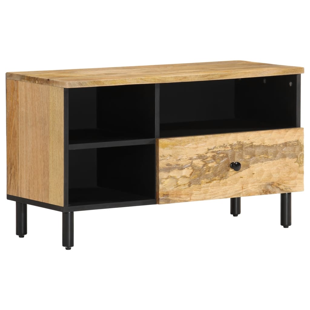 Tv-meubel 80x33x46 cm massief mangohout