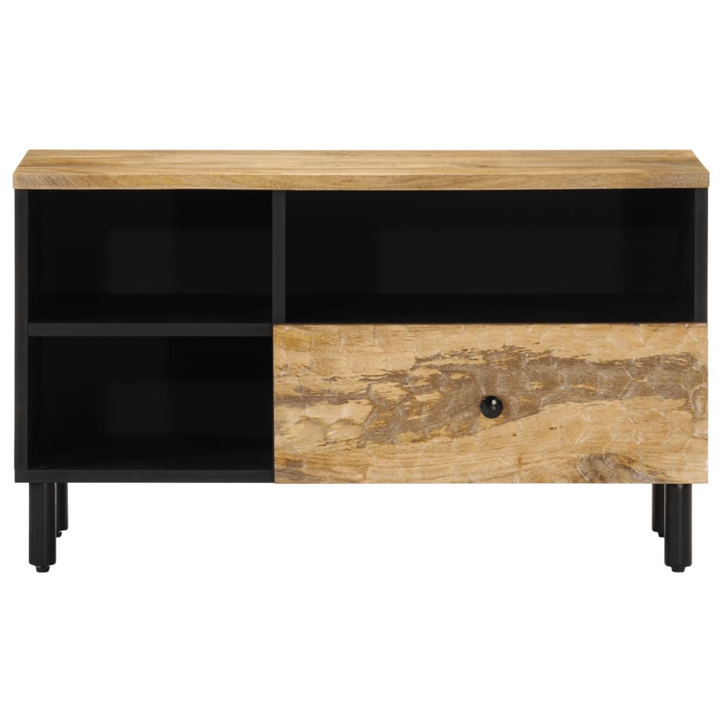 Meuble TV 80x33x46 cm en bois de manguier massif