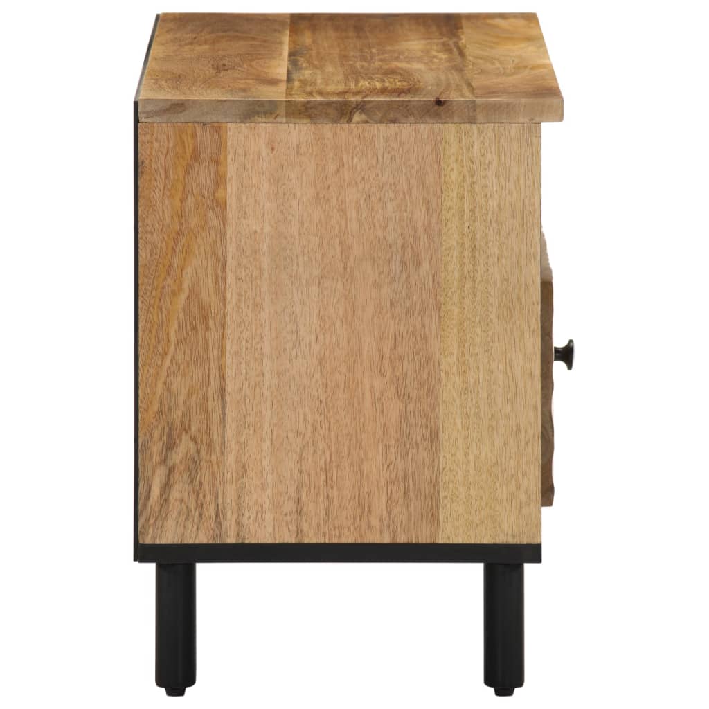 Meuble TV 80x33x46 cm en bois de manguier massif