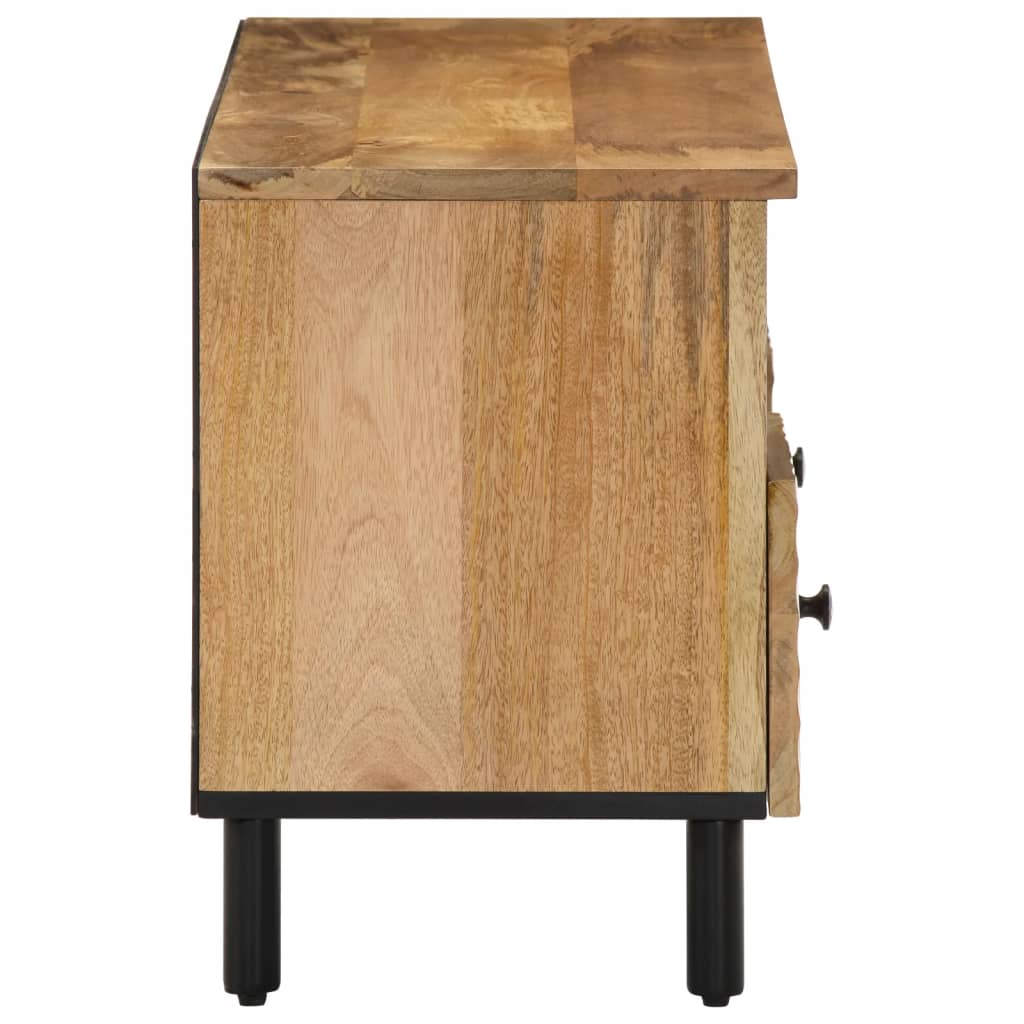 Meuble TV 100x33x46 cm en bois d'acacia massif